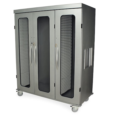 Medstor Max Medical Storage Cabinets Triple Column Mobile Medical Storage Cabinet w/ key lock MSPM83-R0GK